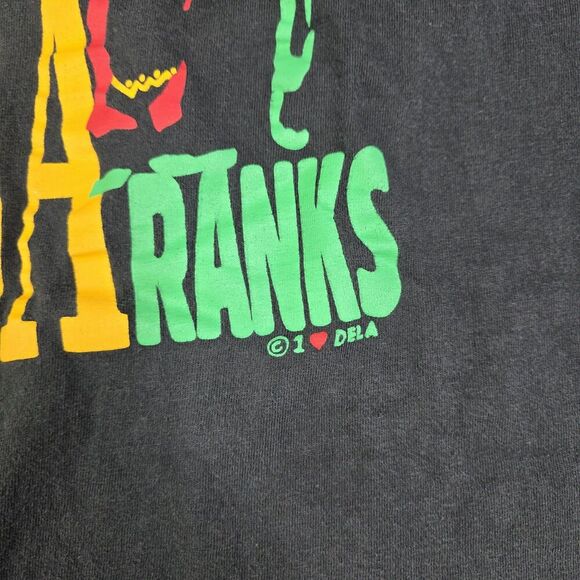 1991 Shabba Ranks Shirt Reggae as Raw As Ever Tour Rap Tee Band Tee Size Large - Picture 7 of 7